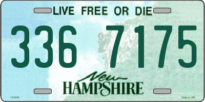 NH license plate 3367175