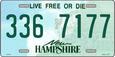 NH license plate 3367177