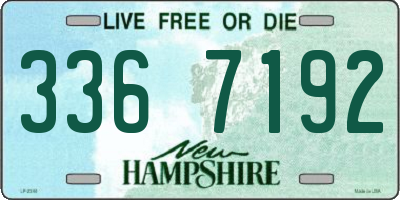 NH license plate 3367192