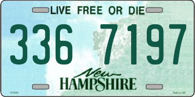 NH license plate 3367197