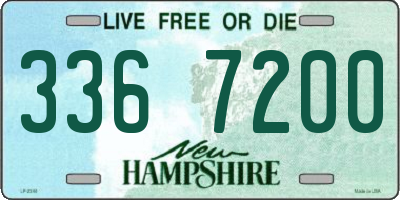 NH license plate 3367200