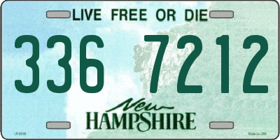 NH license plate 3367212