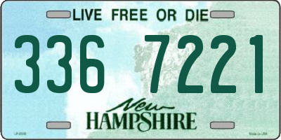 NH license plate 3367221