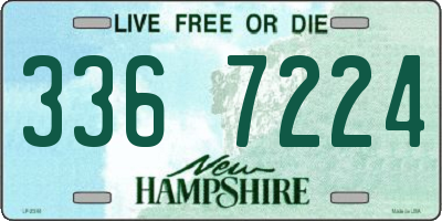 NH license plate 3367224