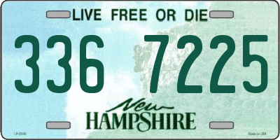 NH license plate 3367225