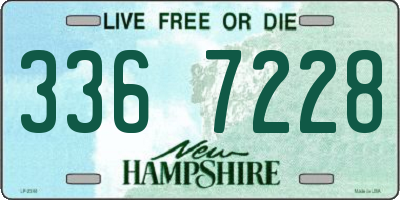 NH license plate 3367228