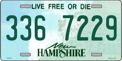 NH license plate 3367229