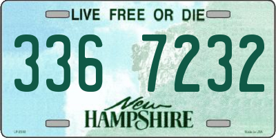 NH license plate 3367232