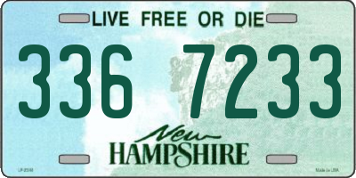 NH license plate 3367233