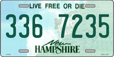 NH license plate 3367235