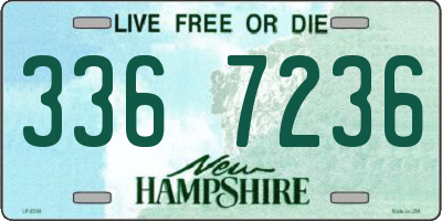 NH license plate 3367236