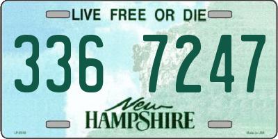 NH license plate 3367247