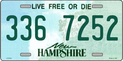 NH license plate 3367252