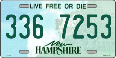 NH license plate 3367253
