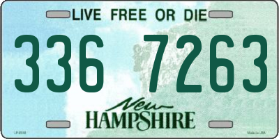 NH license plate 3367263