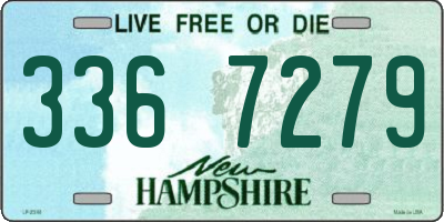 NH license plate 3367279
