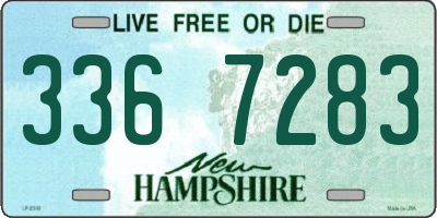NH license plate 3367283