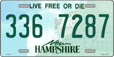 NH license plate 3367287