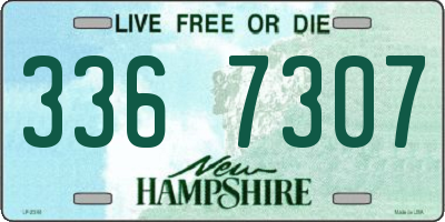 NH license plate 3367307