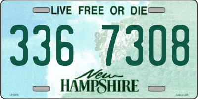 NH license plate 3367308