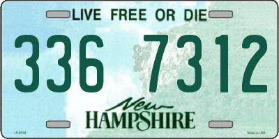 NH license plate 3367312