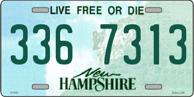 NH license plate 3367313