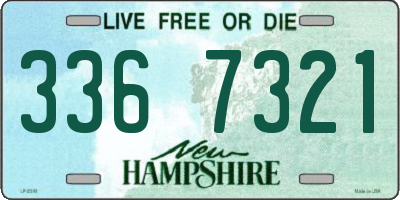NH license plate 3367321