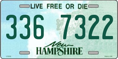 NH license plate 3367322