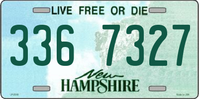NH license plate 3367327