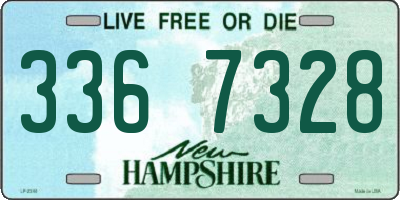 NH license plate 3367328