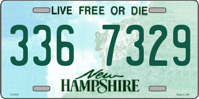 NH license plate 3367329