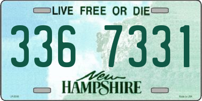 NH license plate 3367331