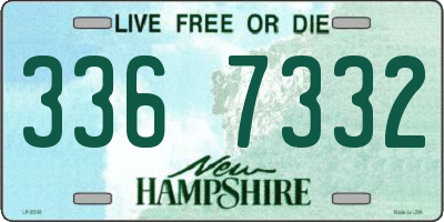 NH license plate 3367332