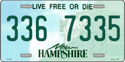 NH license plate 3367335