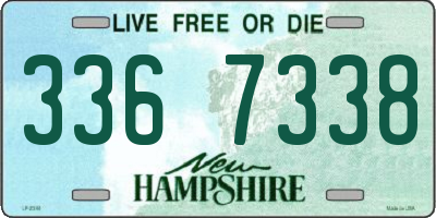 NH license plate 3367338