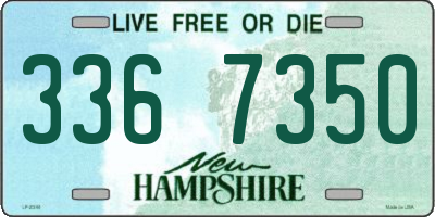 NH license plate 3367350