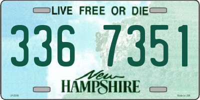 NH license plate 3367351
