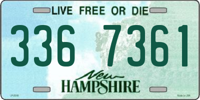 NH license plate 3367361