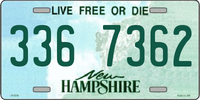NH license plate 3367362