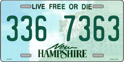NH license plate 3367363