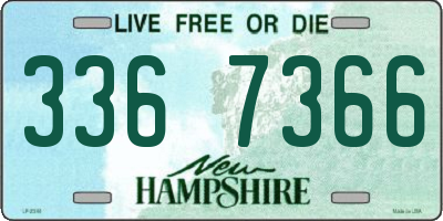 NH license plate 3367366