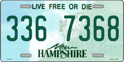 NH license plate 3367368