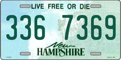 NH license plate 3367369