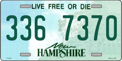 NH license plate 3367370