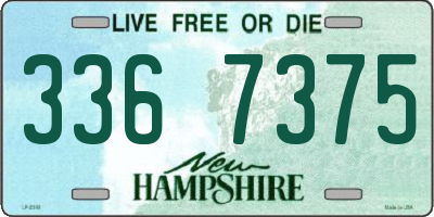 NH license plate 3367375