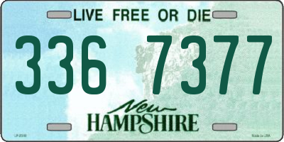 NH license plate 3367377