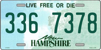 NH license plate 3367378