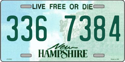NH license plate 3367384