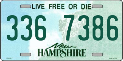 NH license plate 3367386