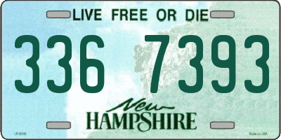 NH license plate 3367393